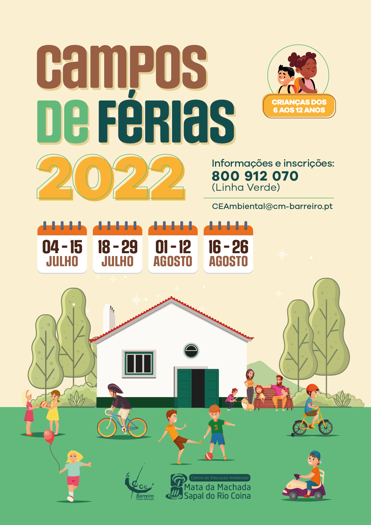 CAMPOS DE FÉRIAS DA MATA DA MACHADA 2022 | Escolha Quinzena
